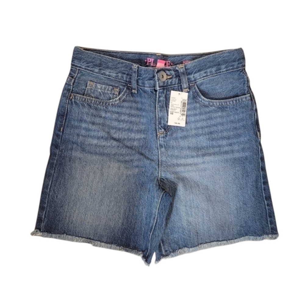 NWT Girl’s The Children’s Place Denim Midi Shorts Size 10